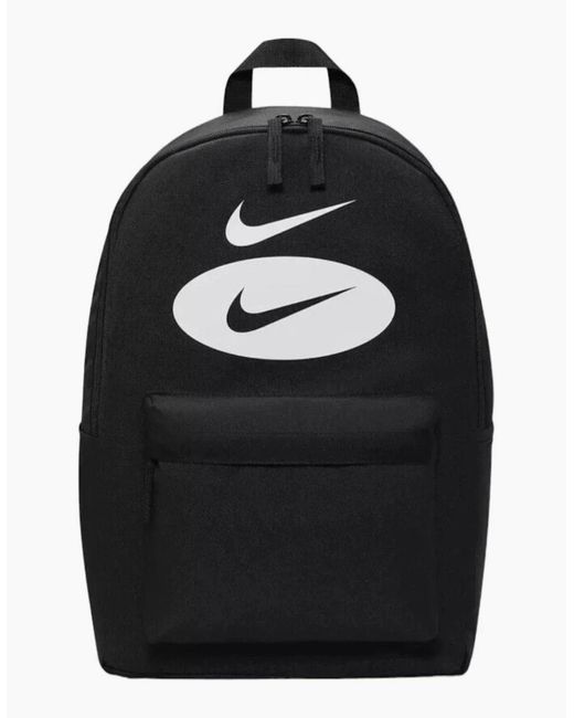 Nike Black Heritage Double Swoosh Backpack