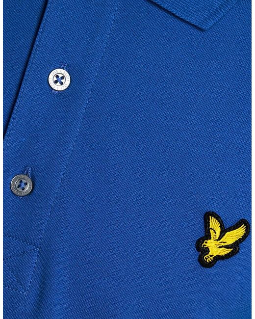Lyle & Scott Blue Cotton Polo Shirt for men