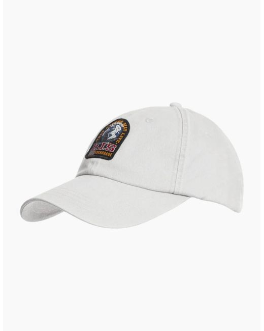 Parajumpers White Patch Cap Star Hat for men