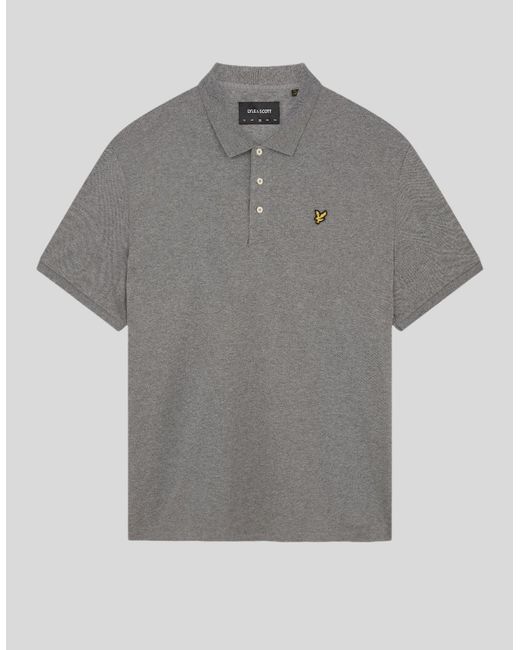 Lyle & Scott Gray Cotton Polo Shirt for men