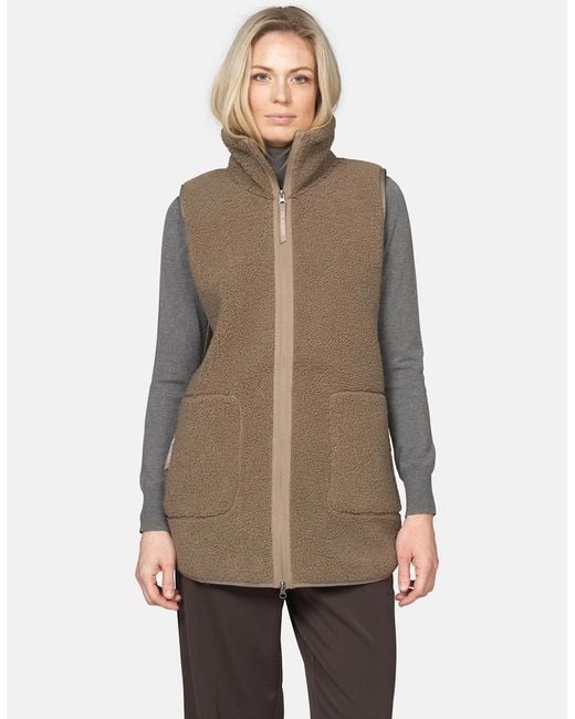 Ilse Jacobsen Natural Long Pile Gilet