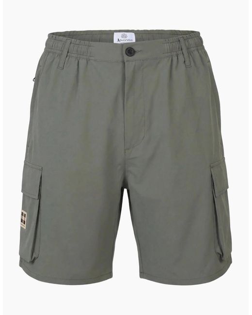 Aquascutum Gray Active Shell Sp Salvia Light Shorts for men
