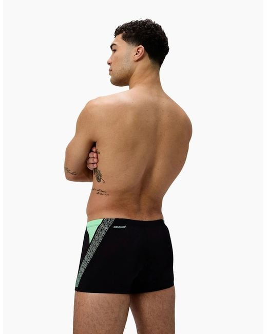 Speedo Black Hyperboom Splice Swim Shorts for men