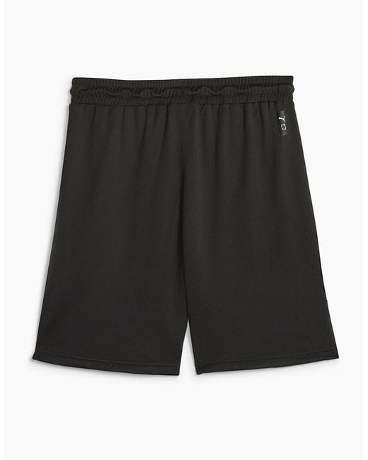 PUMA Black Hoops Team Practice Basketball Shorts for men