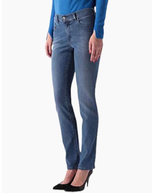 DIESEL Blue Sandy 0666G Denim Jeans Casual Pants Lyocell Regular Slim Trousers