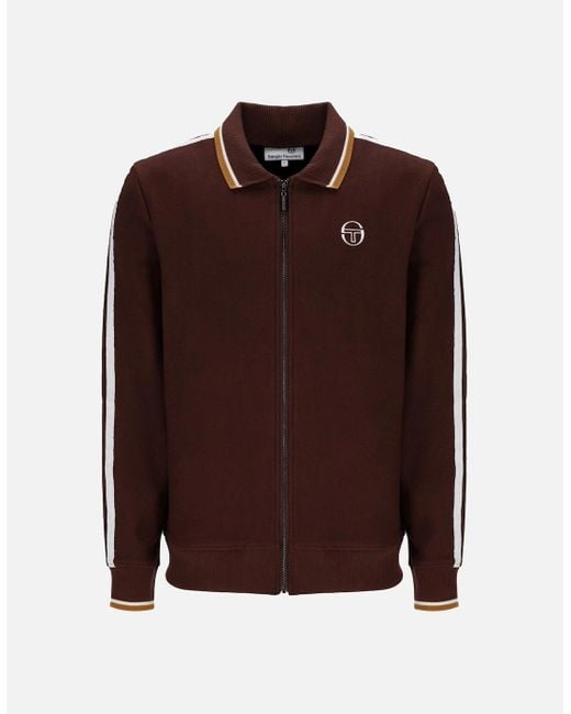 Sergio Tacchini Brown Giorno Track Top Jacket Bitter Chocolate for men