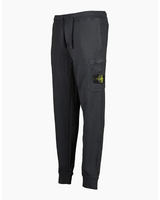 Stone Island Gray Slim Fit Cargo Sweatpants for men