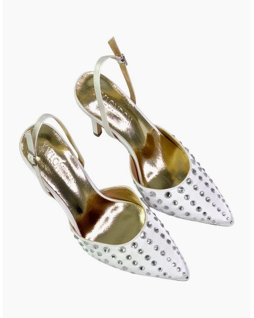 XY London Metallic Ladies Shelly Pointed Bridal High Heels