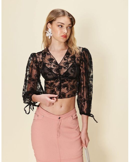 House Of Sunny Natural La Thorn Blouse