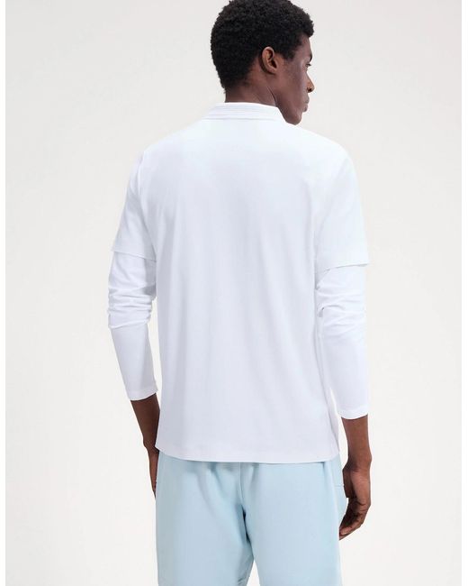 Ellesse White Edmond Polo for men