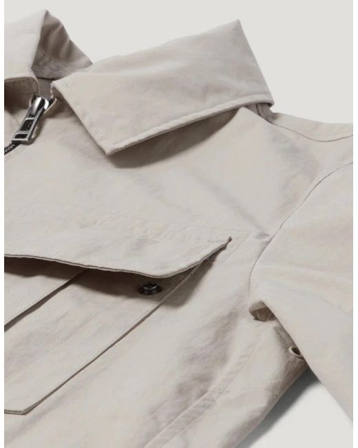 Belstaff Gray Cargo Overshirt A1-26 Concrete for men