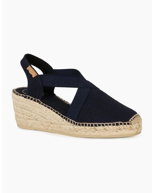 Toni Pons Blue Ter Wedge Heeled Espadrilles