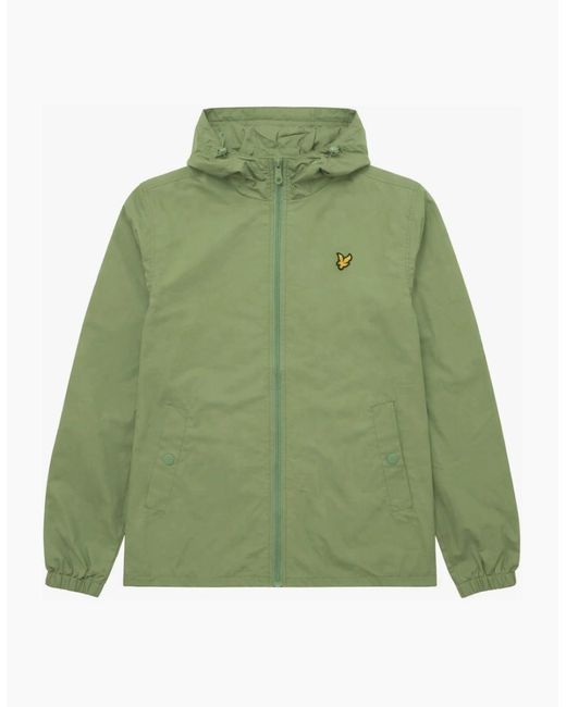 Lyle & Scott Green Lyle & Scott Water Resistant Hooded Jacket for men