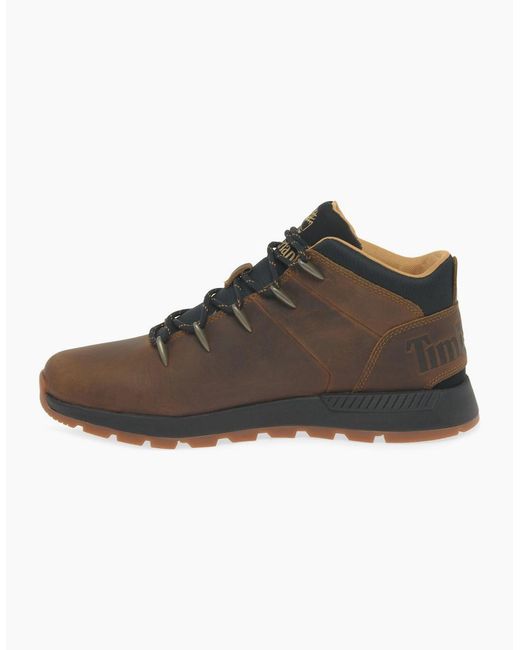 Timberland Brown Sprint Trekker Mid Boots for men