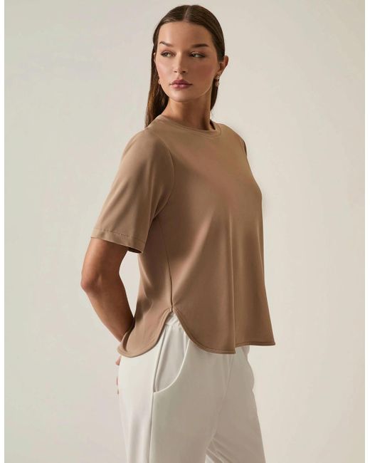 James Lakeland Natural Jersey Camel T-Shirt