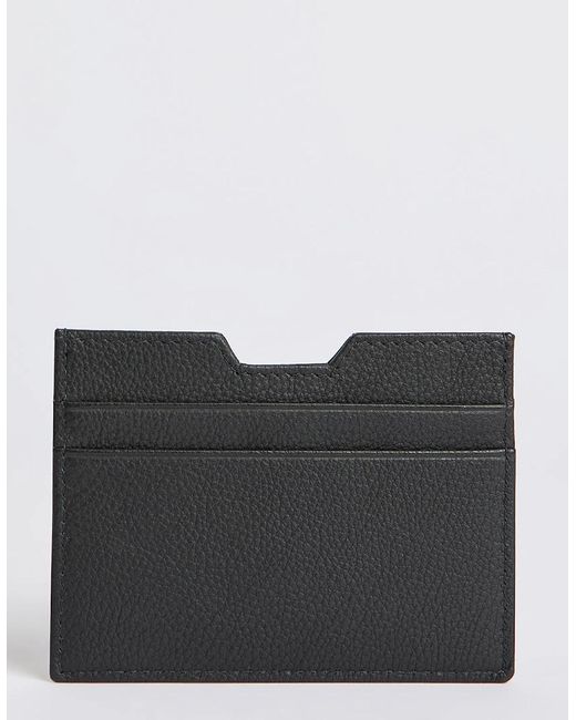 Oliver Sweeney Gray Milled Leather Cardholder for men