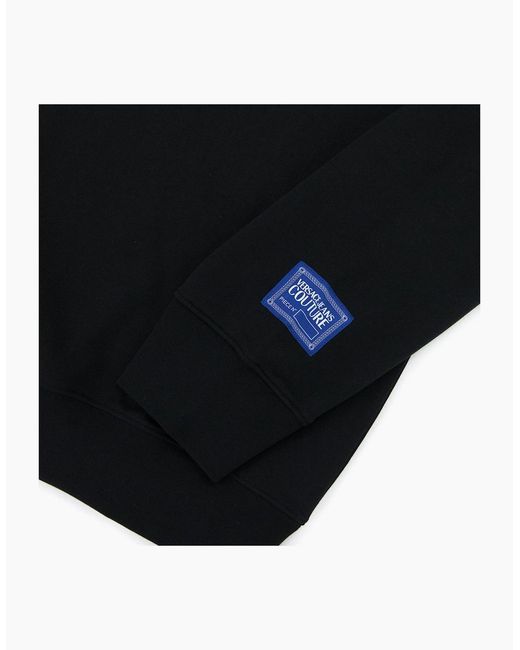 Versace Black Jeans Couture Logo Hoody for men