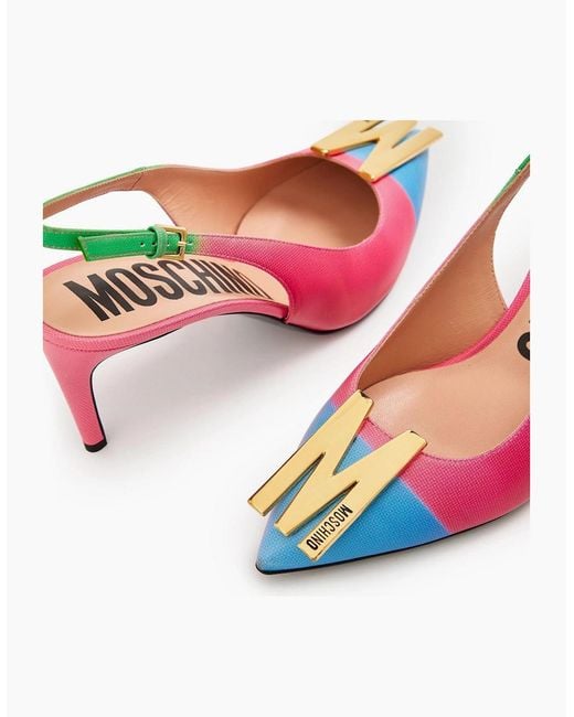 Moschino Pink Stiletto Court Shoes