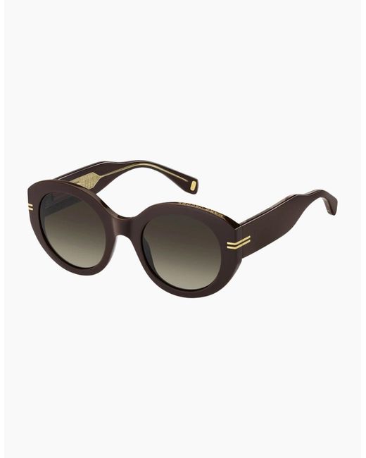 Marc Jacobs Brown Rounded Framed Gradient Lensed Sunglasses