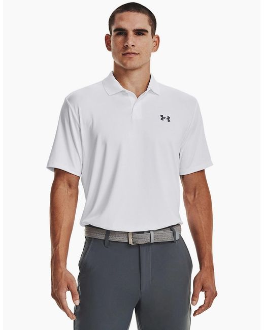 Under Armour White Polo Shirt for men