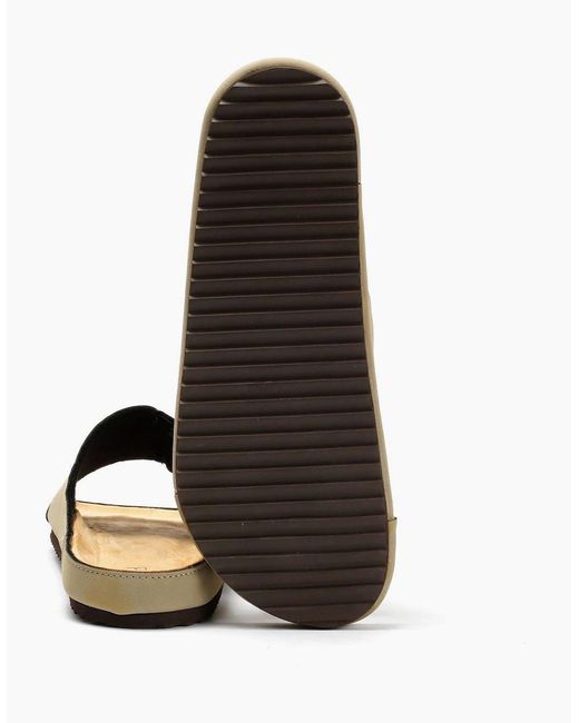 Original Penguin Gray Penguin Poll Sand Slides for men