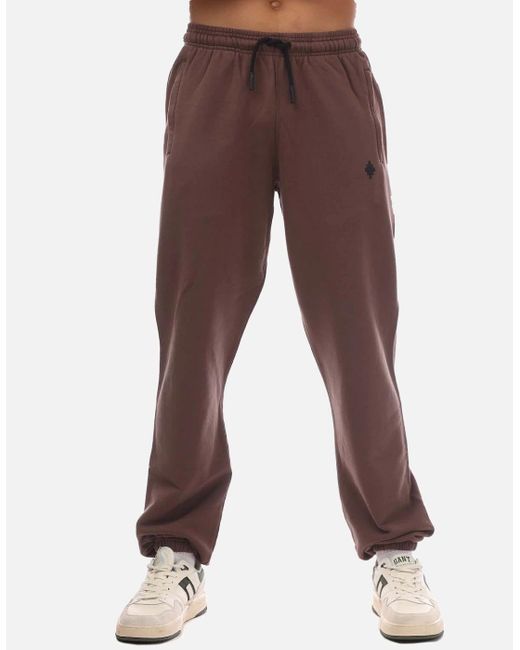 Marcelo Burlon Brown Cross Relaxed Sweatpants for men
