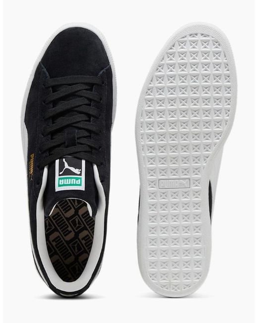 PUMA Black Classic Suede Trainers