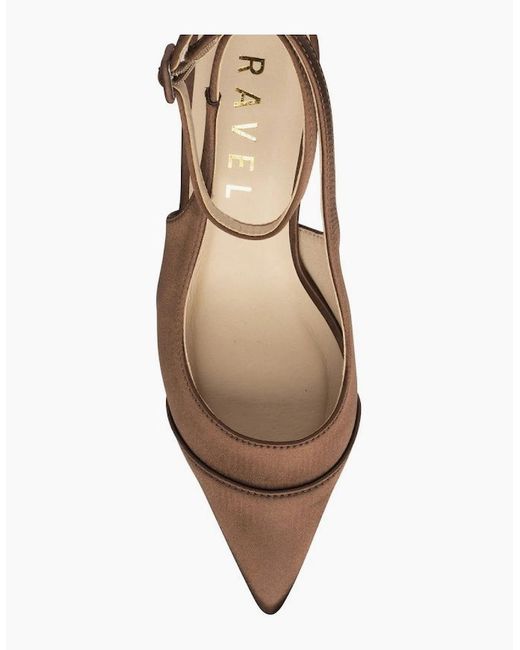 Ravel Brown Catrine Slingback Court Shoes