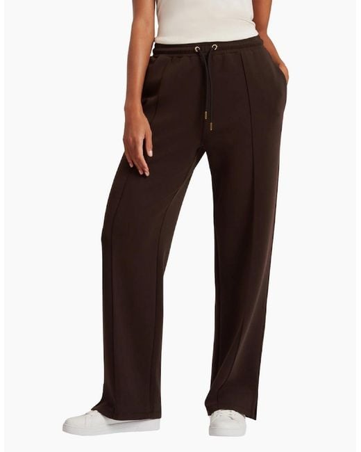 Ted Baker Brown Nowelll Cupro Split Hem Dark Jogger