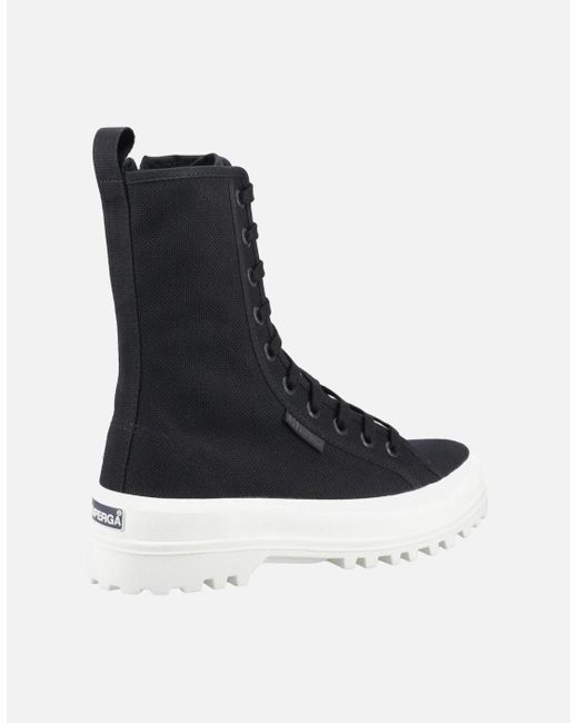 Superga Black 2641 Alpina High Trainers