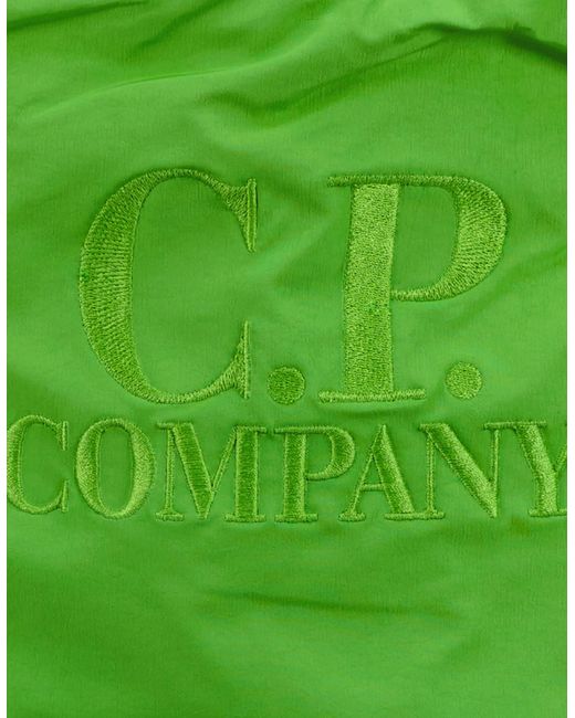 C P Company Green Chrome-R Logo Backpack for men