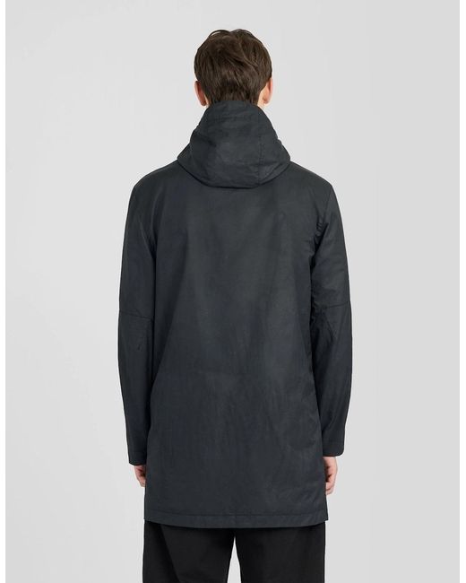 Lyle & Scott Gray Waxed Guard Parka for men