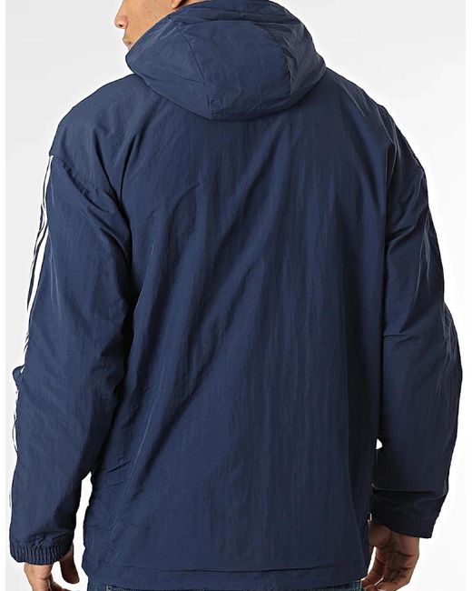 Adidas Blue Originals Lock Up Reversible Jacket for men