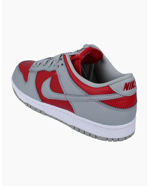 Nike Red Dunk Low Qs Trainers Fq6965 600 for men