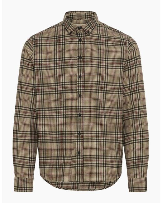 Blend Gray Atlan Checked Big & Tall Short Sleeve Shirt for men