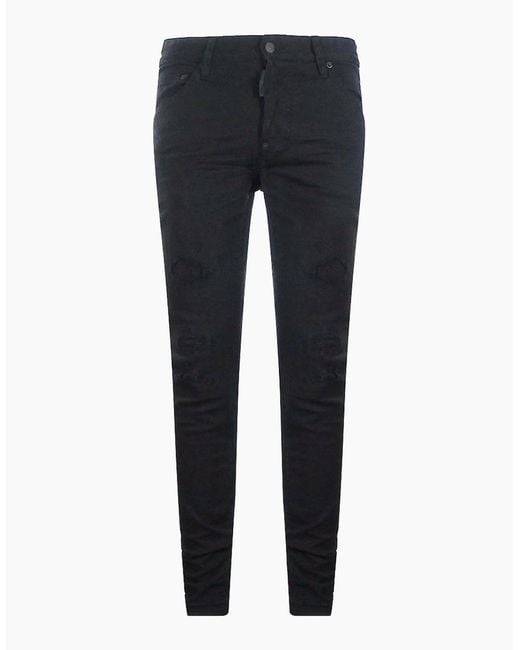 DSquared² Blue Cool Guy Jean Reinforced Ripped Jeans for men