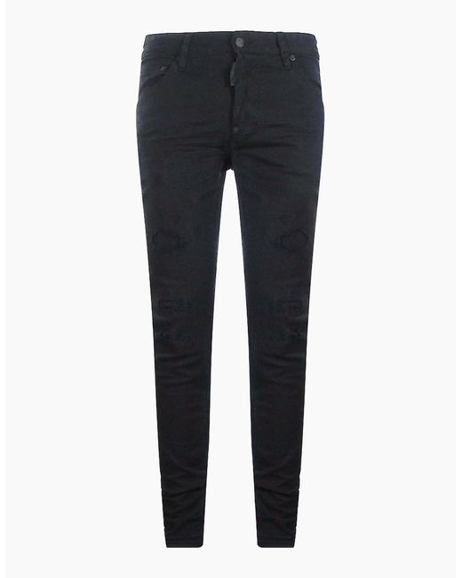 DSquared² Blue Cool Guy Jean Reinforced Ripped Jeans for men
