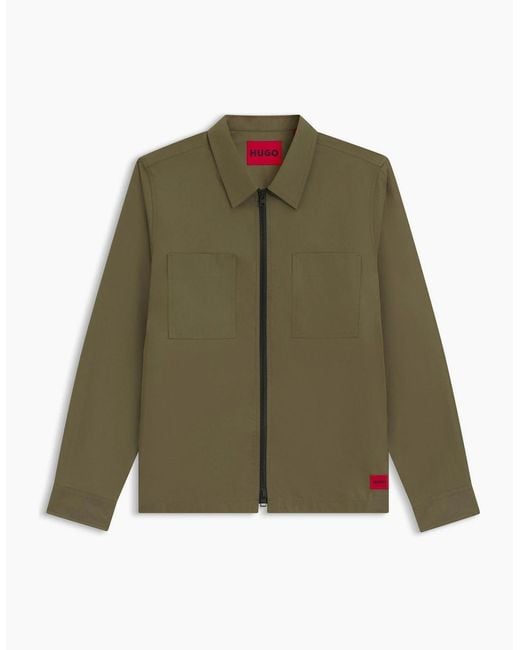Boss Green Collared Neck Shirt Collar Long Sleeve Regular Fit Shirt for men