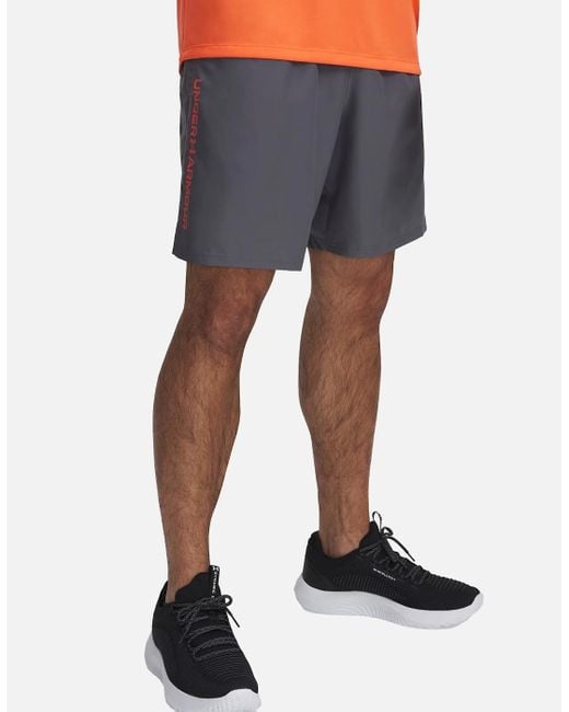 Under Armour Blue Technical Wordmark Woven Shorts for men