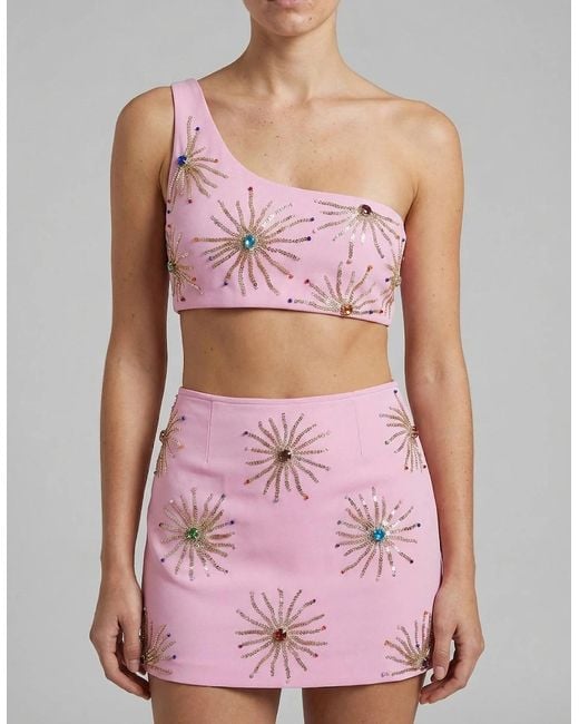 Oceanus Pink Callie Co-Ord Top