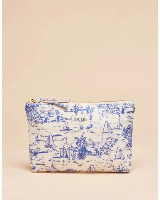 Joules Blue Carrywell Pouch Toile
