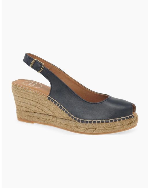 Toni Pons Blue Croacia Wedge Heel Sandals