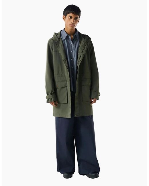 Hunter Green Lightweight Waterproof Rain Parkas for men
