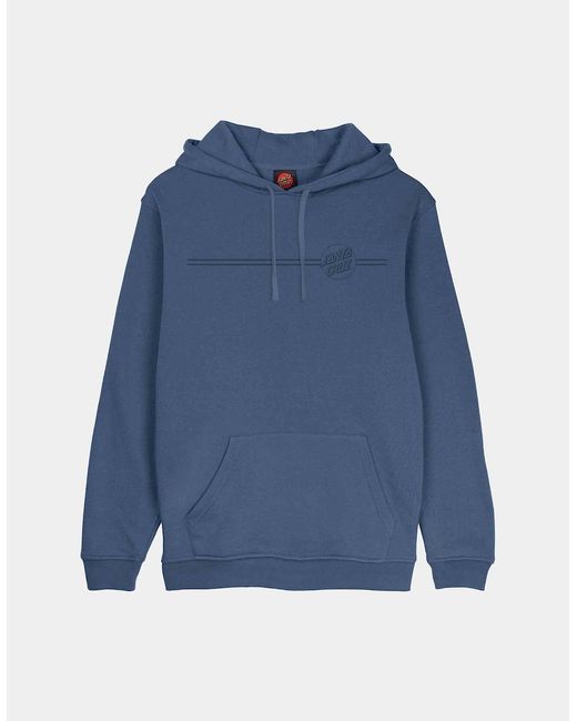 Santa Cruz Blue Tonal Opus Dot Stripe Hoodie for men