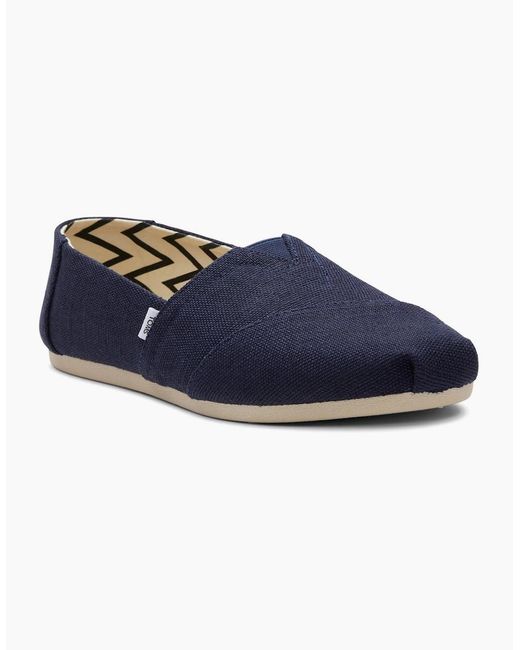 TOMS Blue Alpargata Slip On Shoes
