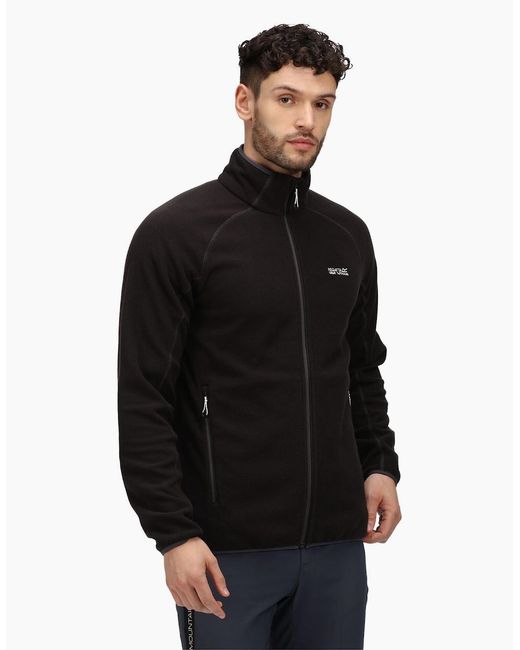 Regatta Black Hadfield Full Zip Fleece Jacket for men