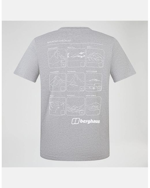 Berghaus Gray Mountain Checklist Short Sleeve T-Shirt
