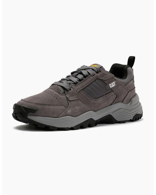 Caterpillar Black Grapple Suede Tornado Trainers for men