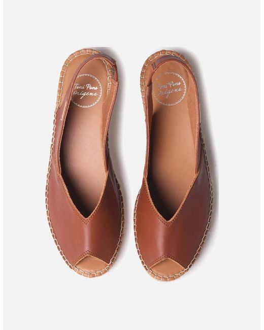 Toni Pons Brown Bernia Wedge Heel Espadrilles Sandals