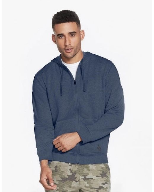 Skechers Go Walk Blue Skechers M3Ja181/Nvy Gowalk Everywhere Fz Zip Through Jacket for men